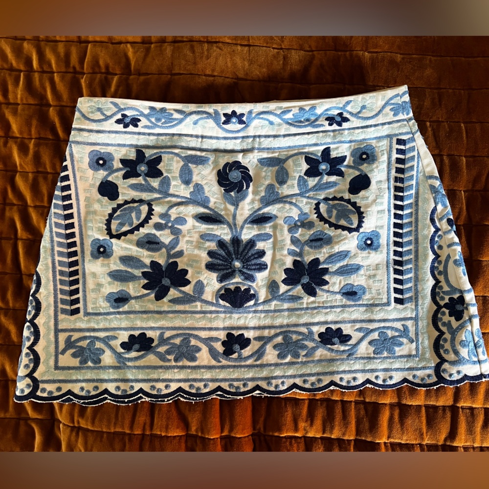 J. Marie embroidered skirt